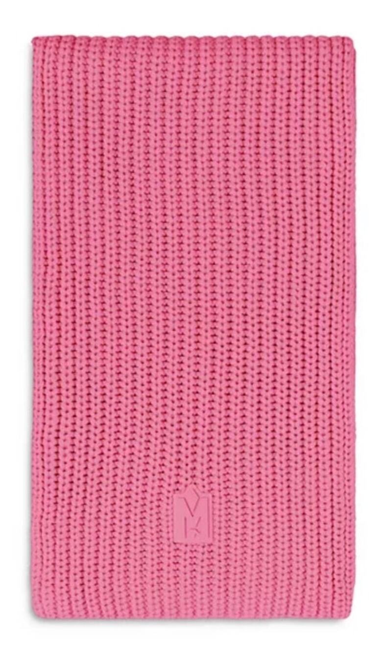 Mackage Nell Logo Wool Blend Scarf Bright Pink